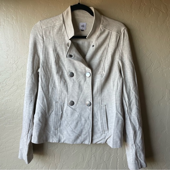 Cabi Charlie Jacket Style #3028 Oatmeal Moto - Picture 3 of 10
